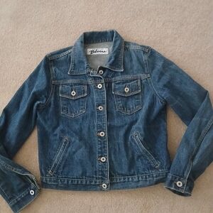 Women's Express Blues M Blue Denim Trucker Jacket.  FL